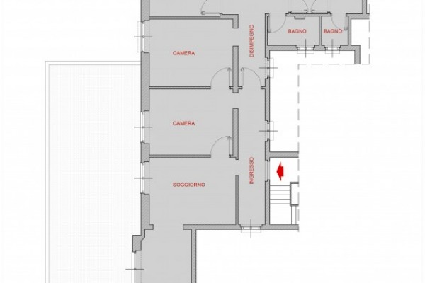 Via Arno Attico 230 mq terrazzo a livello 110 mq